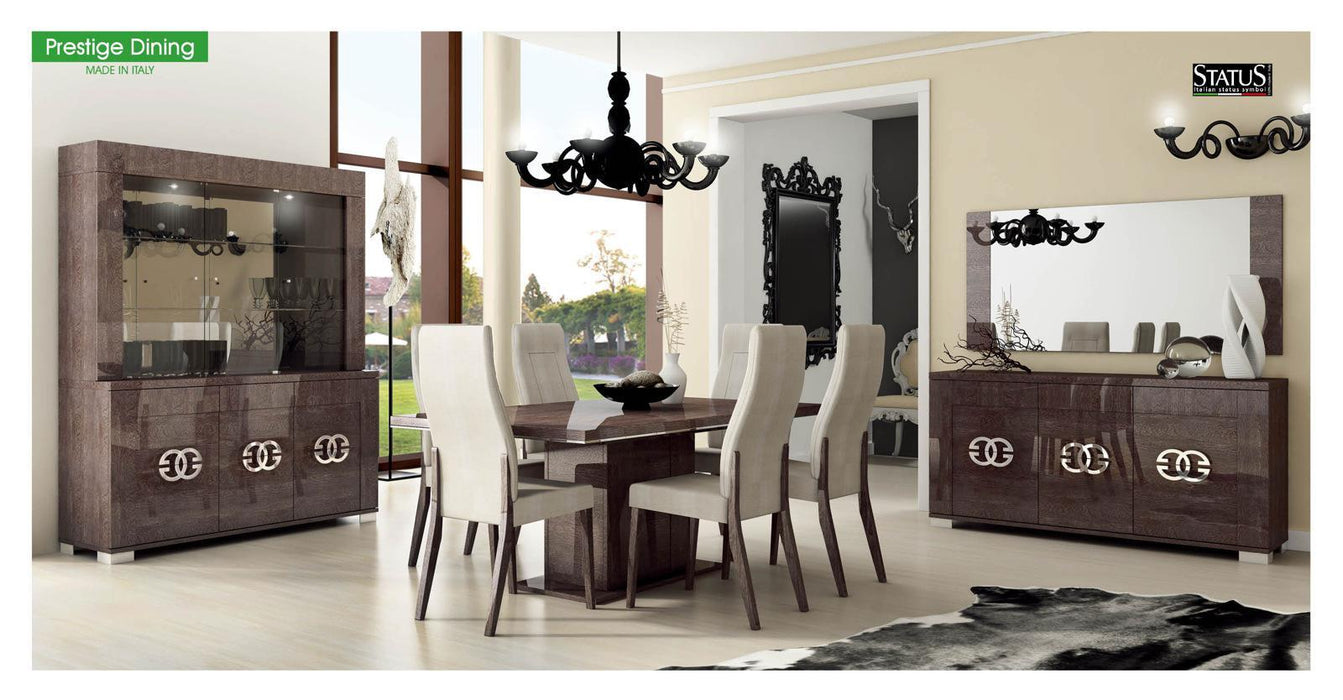 ESF Furniture Prestige Dining Table w/18" Extension in Walnut