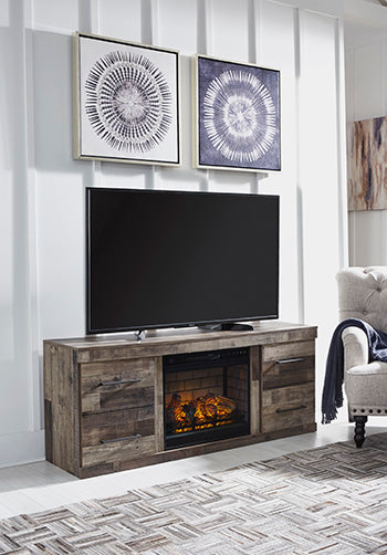 Derekson TV Stand with Electric Fireplace - Home And Beyond