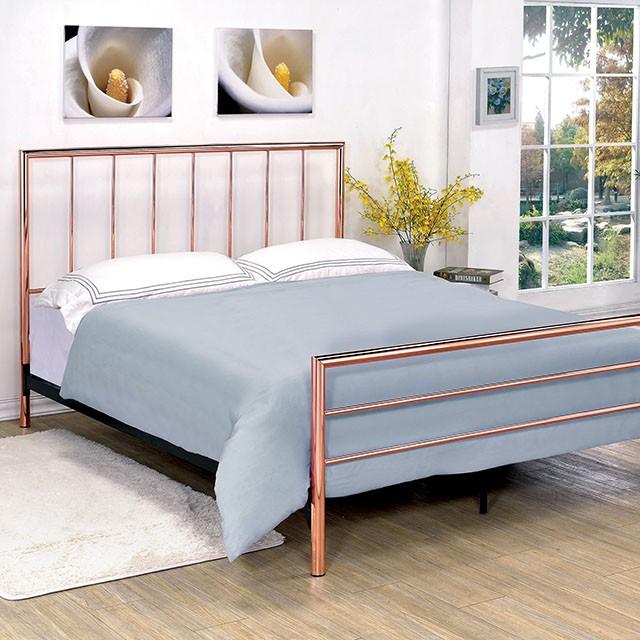 Diana Bed Rose Gold - Home And Beyond