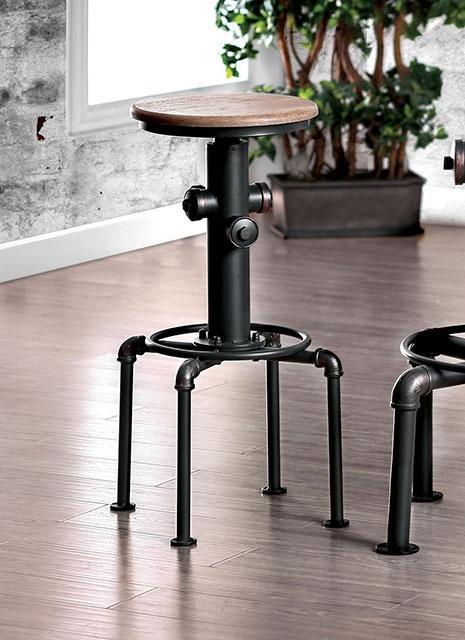 Foskey Antique Black Bar Stool (2/CTN) - Home And Beyond