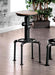 Foskey Antique Black Bar Stool (2/CTN) - Home And Beyond