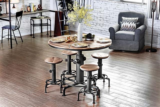 Foskey Antique Black Dining Table - Home And Beyond