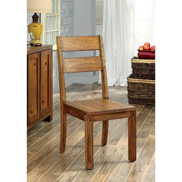 FRONTIER Dark Oak Side Chair (2/CTN)