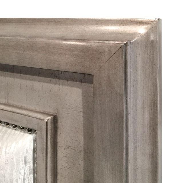 Golva E.King & Queen Bed White & Silver - Home And Beyond