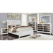 Golva E.King & Queen Bed White & Silver - Home And Beyond
