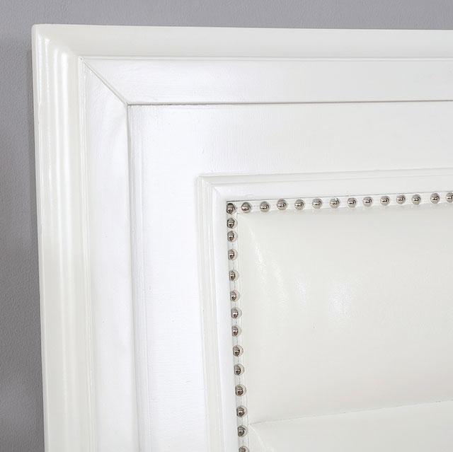 Golva E.King & Queen Bed White & Silver - Home And Beyond