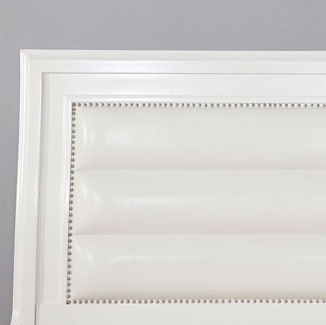Golva E.King & Queen Bed White & Silver - Home And Beyond