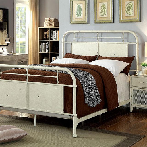 Haldus Cal.King, E.King, & Twin Bed White, Ivory, & Red - Home And Beyond