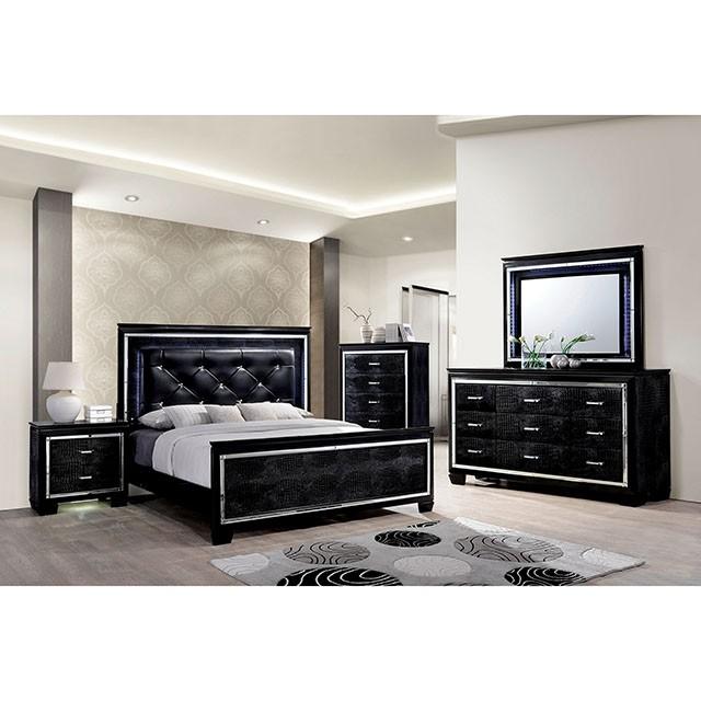 BELLANOVA Black Cal.King, E.King, & Queen Bed