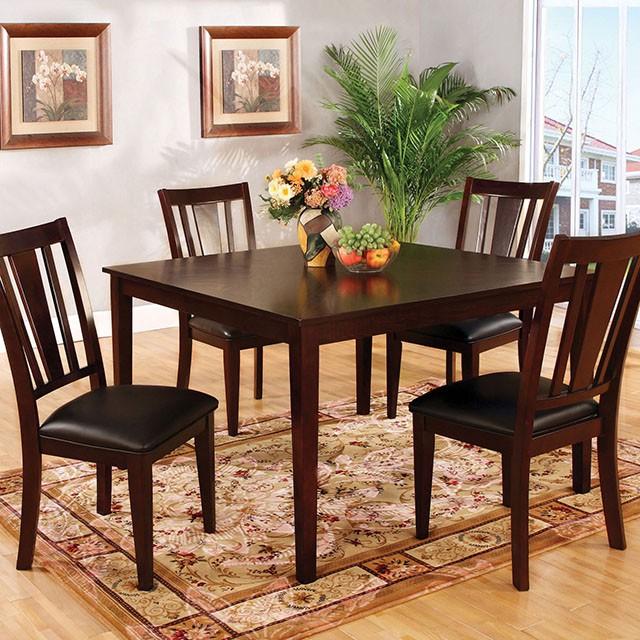 Bridgette I Espresso 5 Pc. Sq. Dining Table Set image