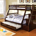 Ellington Dark Walnut Twin/Full Bunk Bed image