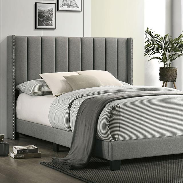 KAILEY E.King Bed, Light Gray image