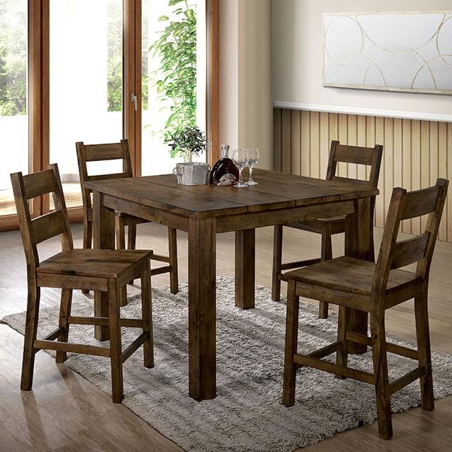 Kristen Ii Rustic Oak Counter Ht. Table image