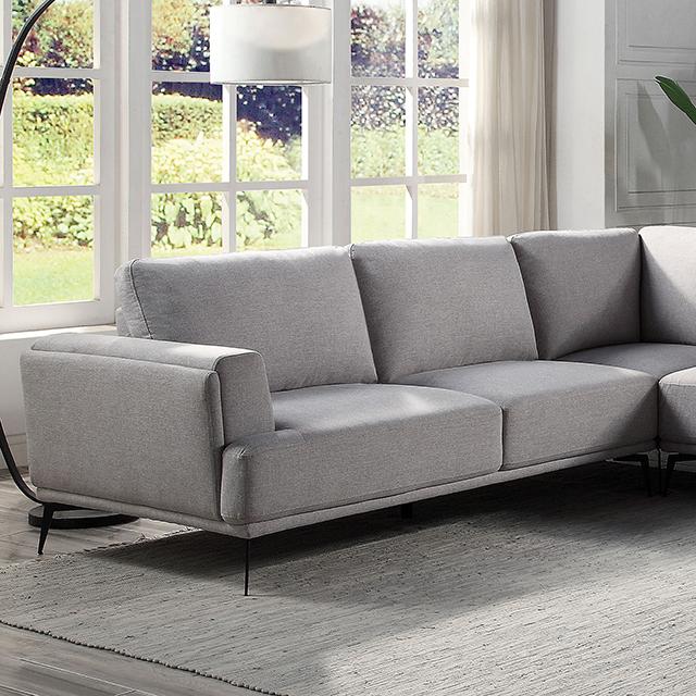 LAUFEN J-shaped Sectional, Gray image