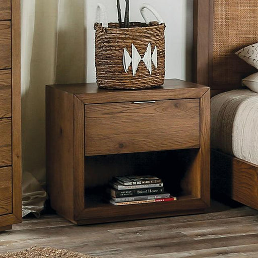 LEIRVIK Night Stand, Light Walnut image