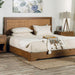 LEIRVIK Queen Bed, Light Walnut image