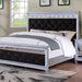 MAIREAD Cal.King Bed, Silver/Black image