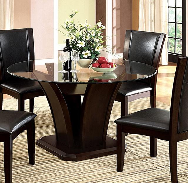 Manhattan I Brown Cherry Round Dining Table image