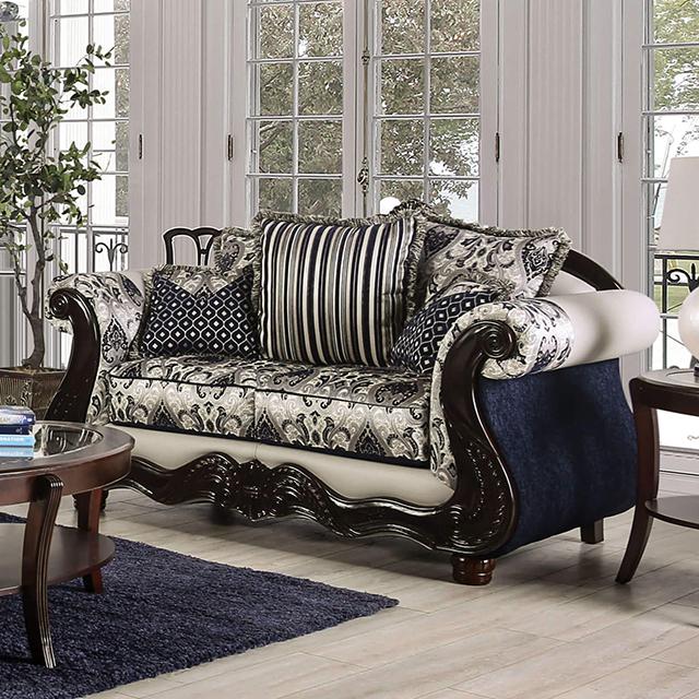 MONTESILVANO Loveseat, Blue/Silver image