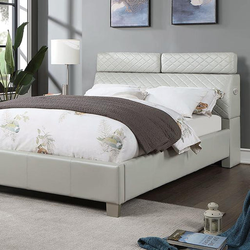 MUTTENZ Queen Bed, Light Gray image