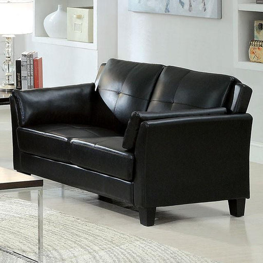 Pierre Black Love Seat, Black (K/D) image