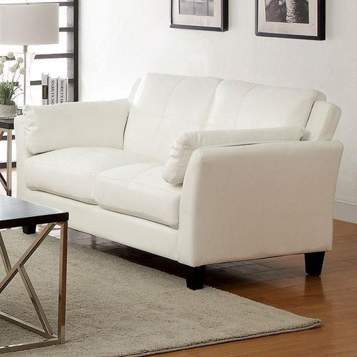 Pierre White Love Seat, White (K/D) image