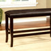 WOODSIDE II Dark Cherry/Espresso Counter Ht. Bench image