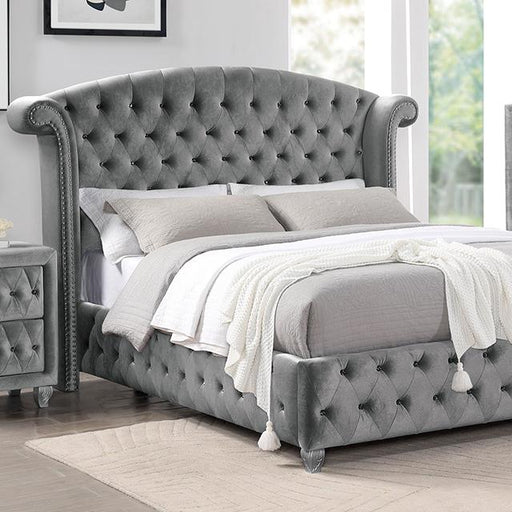 ZOHAR Cal.King Bed, Gray image