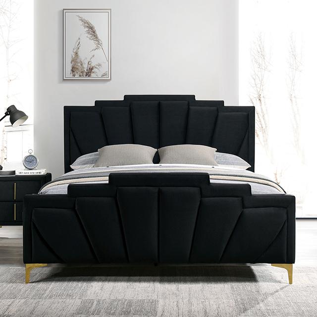 FLORIZEL Cal.King Bed, Black image