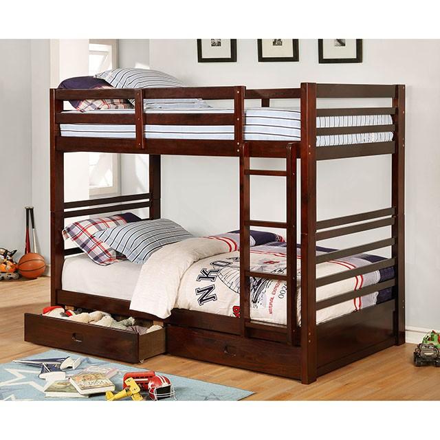 California IV Dark Walnut Twin/Twin Bunk Bed image