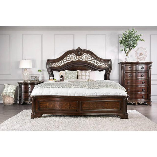 Menodora Brown Cherry E.King Bed image