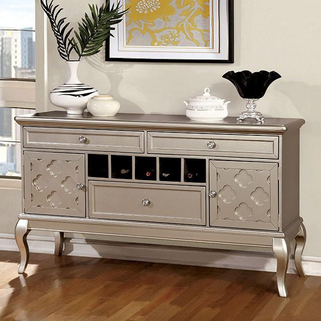 Amina Champagne Dining Table