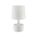 Farah White 17"H Glossy White Table Lamp image