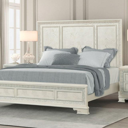 Stella Mia 4 Pc 5 Pc Queen Bedroom Set White - Home And Beyond