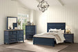 Pinetop 4 & 5 Piece Twin Bedroom Set White & Blue - Home And Beyond