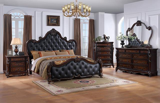 Ventresca 4 & 5 Piece Queen Bedroom Set White & Chrome