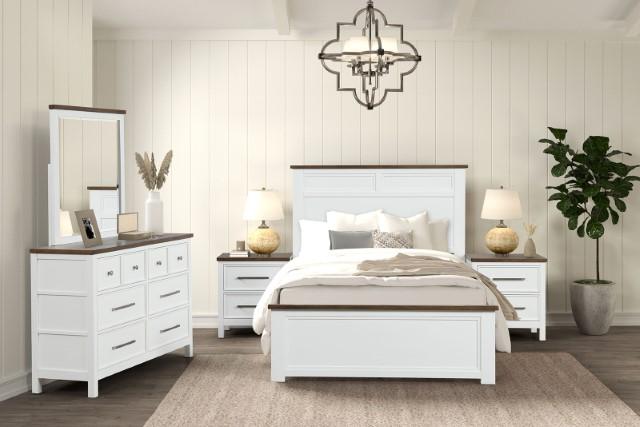 Pinetop 4 & 5 Piece Twin Bedroom Set White & Blue - Home And Beyond