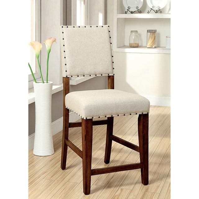 SANIA Rustic Oak Counter Ht. Chair (2/CTN) - Home And Beyond