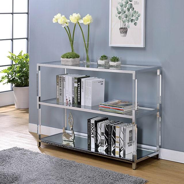 Ludvig Chrome/Clear Sofa Table image