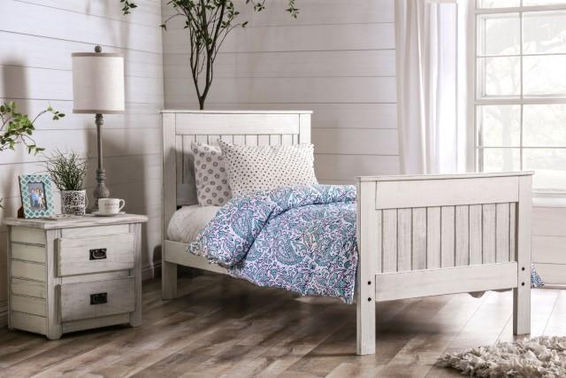 Rockwall Full, Queen, & Twin Bed White, Gray, & White - Home And Beyond