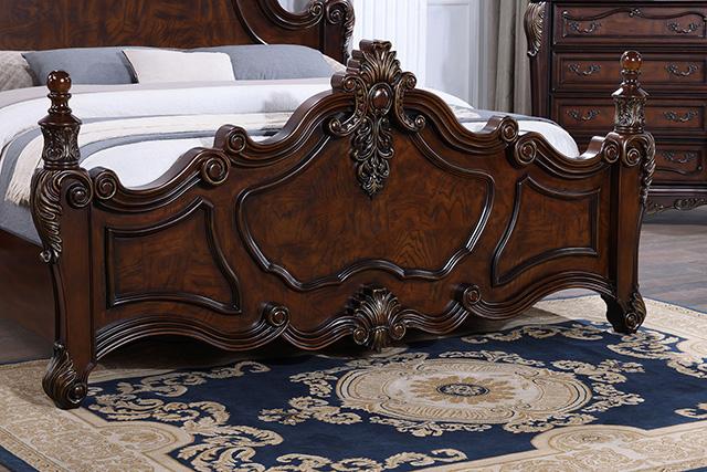 Francione E.King & Queen Bed White & Chrome - Home And Beyond