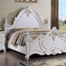Francione E.King & Queen Bed White & Chrome - Home And Beyond