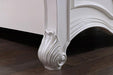 Francione E.King & Queen Bed White & Chrome - Home And Beyond