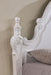 Francione E.King & Queen Bed White & Chrome - Home And Beyond