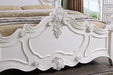 Francione E.King & Queen Bed White & Chrome - Home And Beyond