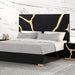 Goldsberg E.King & Queen Bed Grey & Pink - Home And Beyond