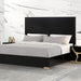 Goldsberg E.King & Queen Bed Grey & Pink - Home And Beyond