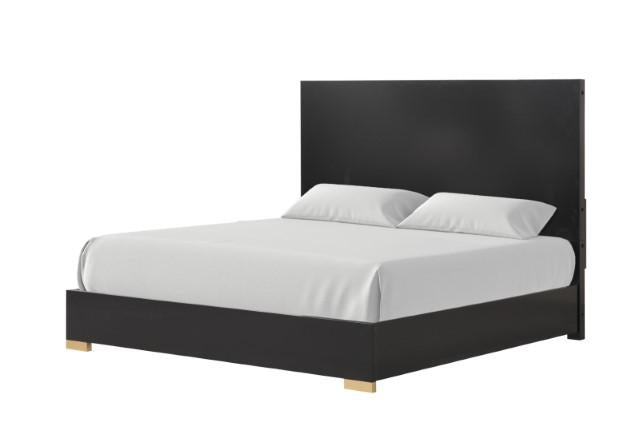 Goldsberg E.King & Queen Bed Grey & Pink - Home And Beyond