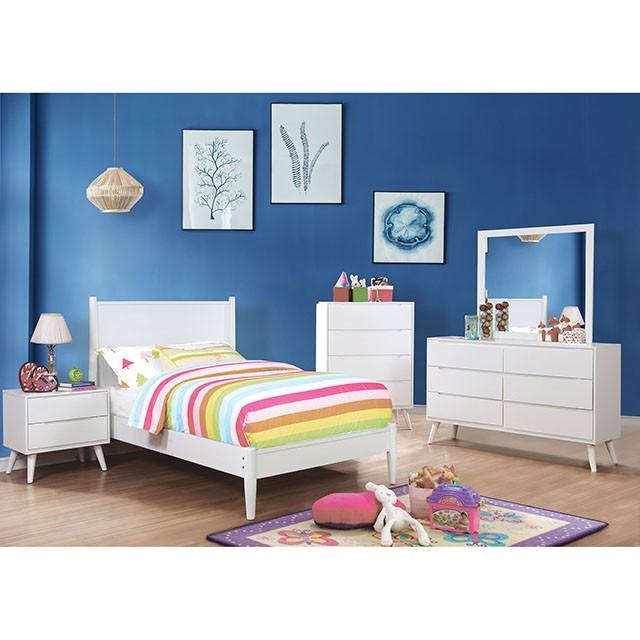 LENNART II White Twin Bed