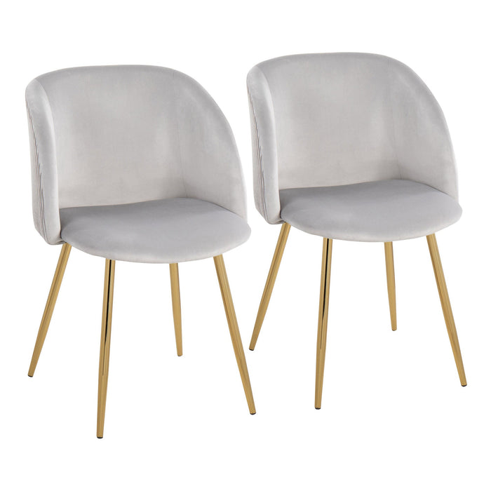 Fran Pleated Waves Chair - Set of 2 image